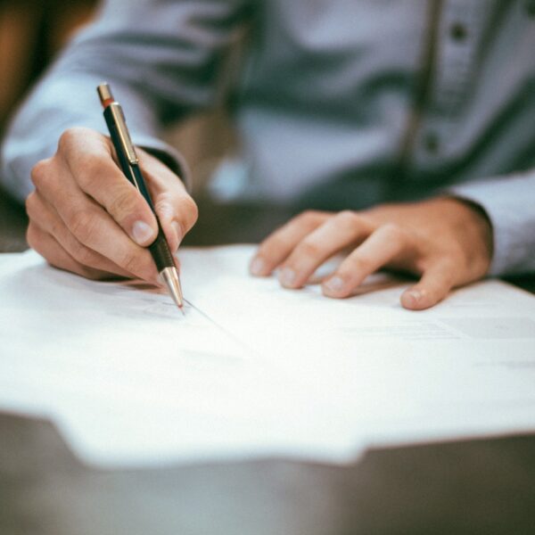 man reviewing his uninsured motorist coverage in Oregon